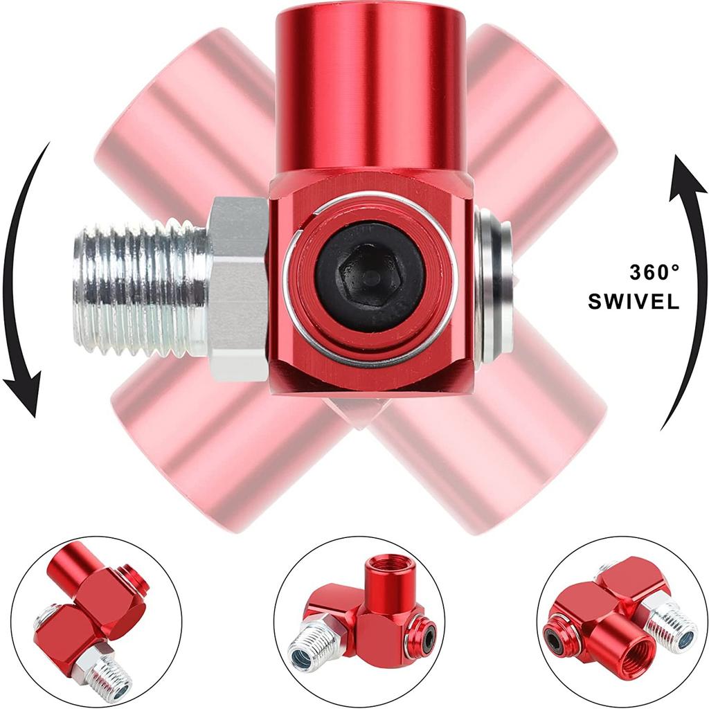 1/4" NPT Connector 360° Swivel Air Hose Connector Home Air Pipe Interface Air Compressor Accessories Air Tools Pipe Interface