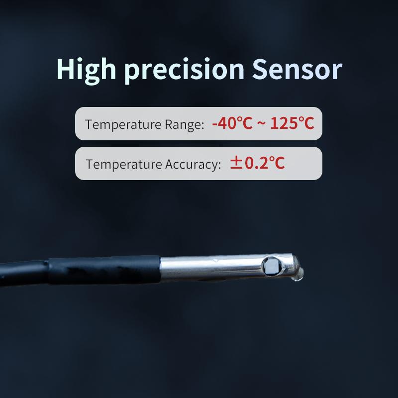 jaalee JHT-UP WiFi Temperature/Humidity/Dewpoint/VPD  Thermometer/Hygrometer Refrigerator Freezer ±0.2℃ ±2%  Alarm Alerts