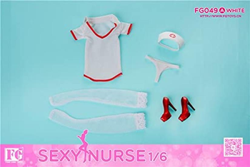 Figure Girl Toys Beautiful Nurse Sexy Nurse Uniform and High Heels Set and Head Not [TOYBARJAPAN] 1/6 Accessories/Fire FG049-A (Body Included)
