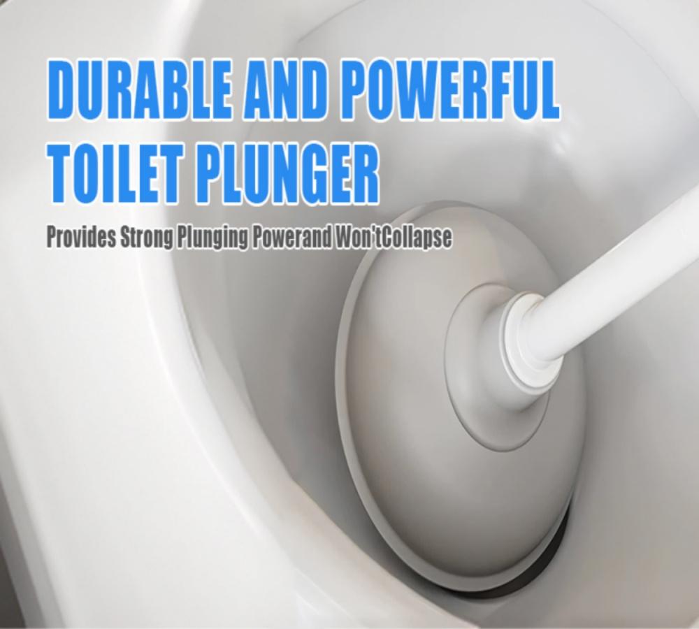 Toilet Brush and Plunger Set, Plunger and Brush Set, with Crevice Cleaning Brush 3 In 1 Toilet Bowl Brush and Plunger