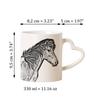 Icelandic Horse - Cup with a Horse, a Cute Cup with a Heart-shaped Handle, a Universal Gift from the Art-Dog Brand