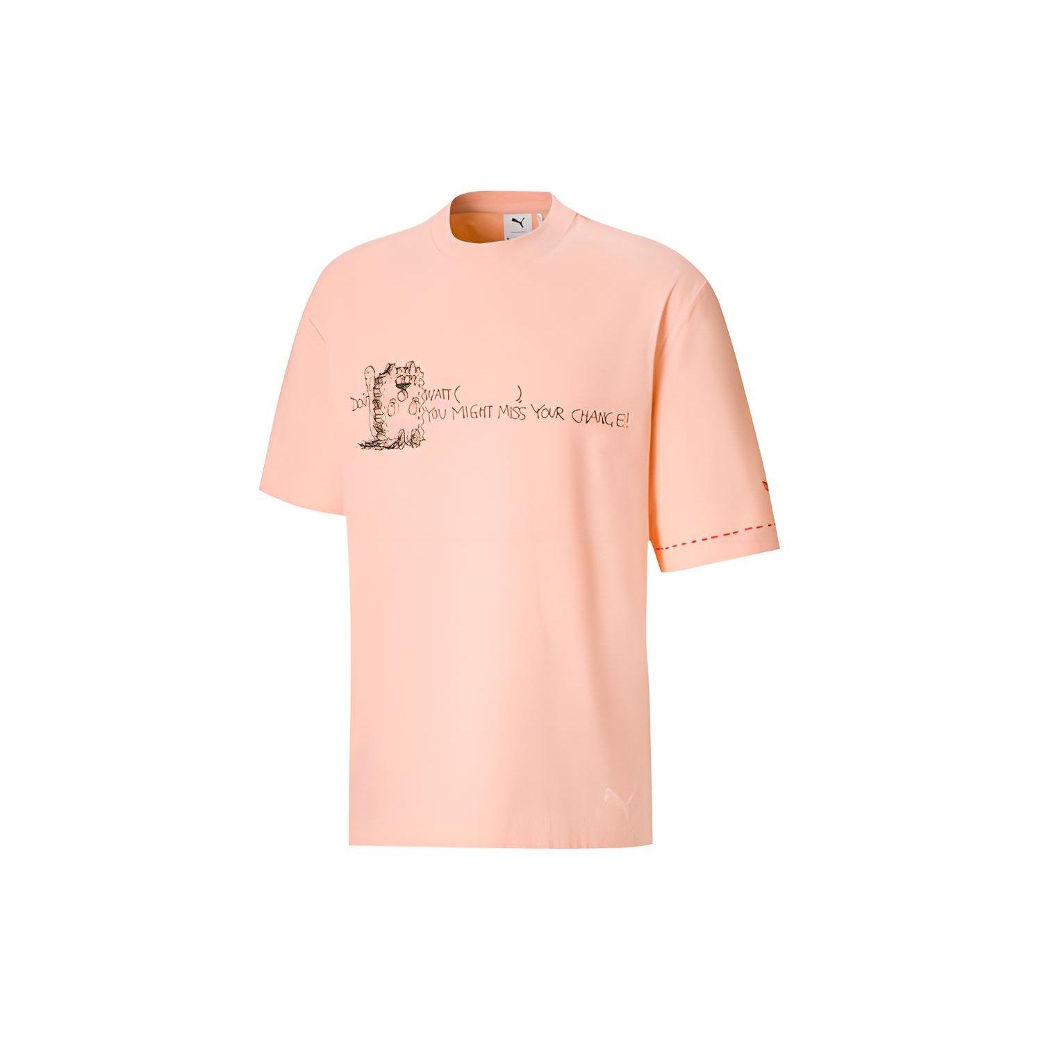 

Puma Футболка с круглым вырезом и коротким рукавом X Michael Lau, мужские топы, абрикосово-красный 530362-26 M