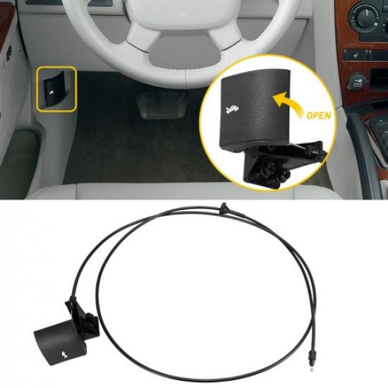 Hood Latch Release Cable for Handle 05-10 Jeep Grand Cherokee 06-10 Commander EA
