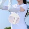 Drawstring Sun Protection Sleeves for Women, UPF50+ Anti-Slip Adjustable Arm Sleeves, Gradient Cooling Ice Silk Sleeve, UV Protection Arm Covers for