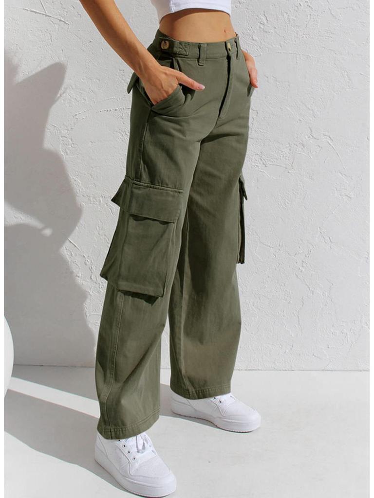 Women's Multi-pocket Workwear Denim Jeans - European and American Style