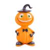 Statuetta Uomo Zucca Decorazione Zucca di Halloween Resina Scultura Zucca Spettrale per Decorazione da Tavolo da Interno Esterno Mensola