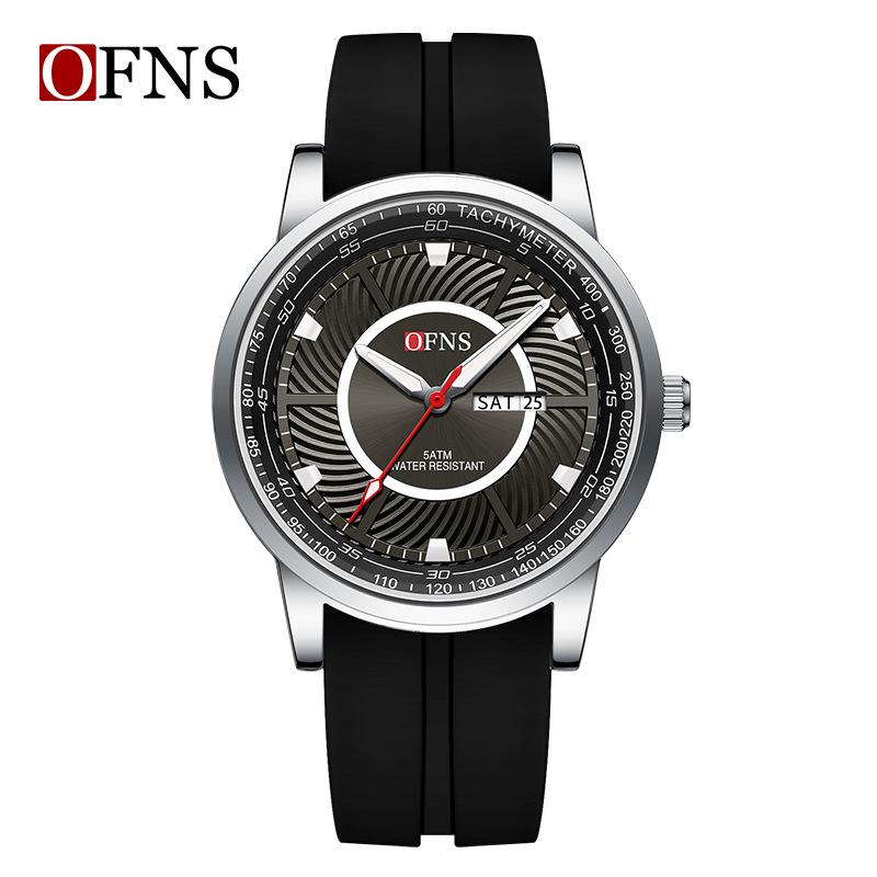 Oufanni Men's Waterproof Quartz Watch - Trendy, Fashionable Business Wristwatch