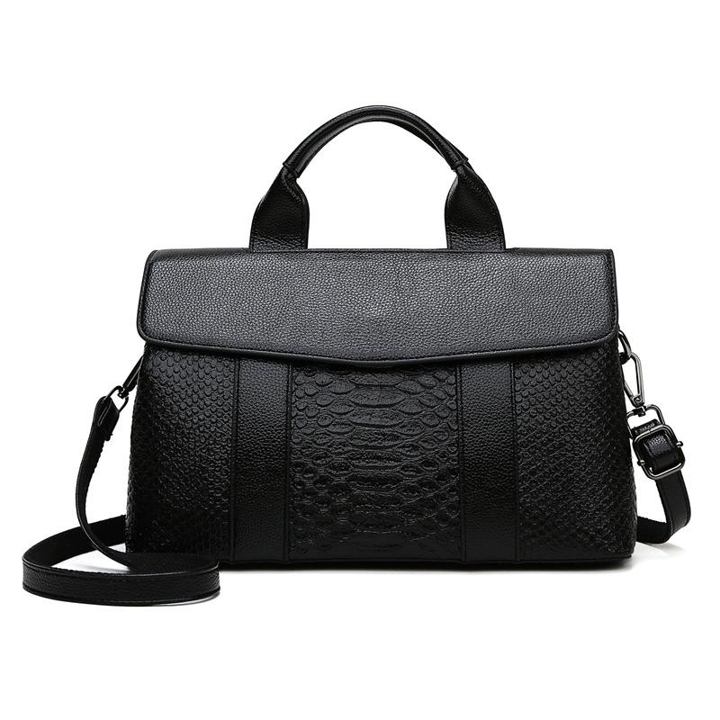 

Сумки Женские новые сумки-тоут Стильные и простые женские темпераментные сумки для мамы большой вместимости Универсальные сумки для поездок на работу чёрный