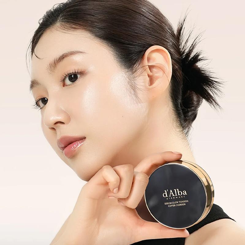 d'Alba Serum Glow Tension Cover Cushion with Refill SPF 50+ PA++++ 17g*2EA