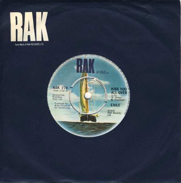

7inch Record EXILE (7) - Kiss You All Over RAK279 RAK 1978 UK Rock Used