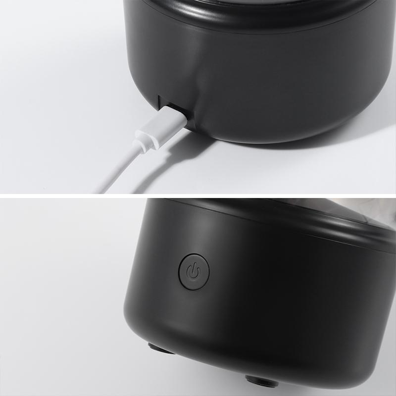 Tragbarer 120ml Luftbefeuchter Kerzenlicht Aroma Diffusor Heim Nebelmaschine Vernebler Ätherisches Öl Diffusor Mit Nachtlicht Reiniger