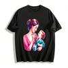 Warm Parent-child Tooth-brushing Print Adult Top Pure Cotton T-shirt