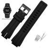 Silicone Watchband For Casio G-SHOCK GA2100 GA-2100 GM2100 DW5600 DW6900 Modified Black Rubber Sports Waterproof Strap 16mm
