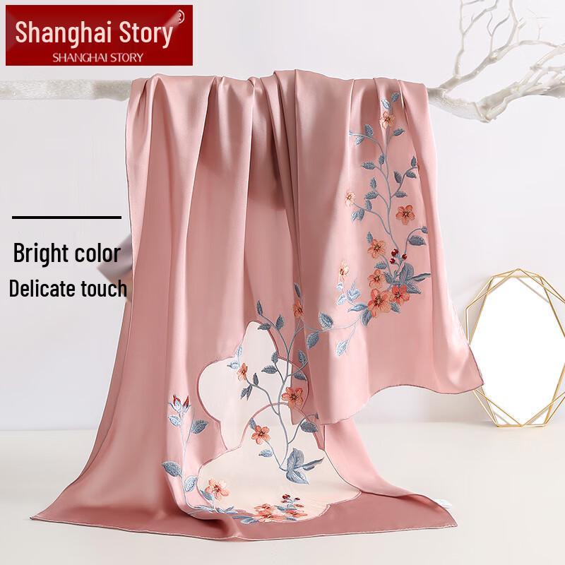 Shanghai Stories 100% Mulberry Silk Scarf