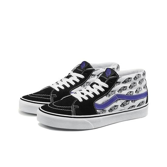 

Vans Sk8-Mid Blur Boards VN0A3WM3T2N Men s Shoes EU 36 королевский синий/чёрный