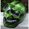 Maschera da elmo con teschio da negromante, maschera da teschio a testa intera/elmo con mascella mobile, maschera da teschio, chiamata