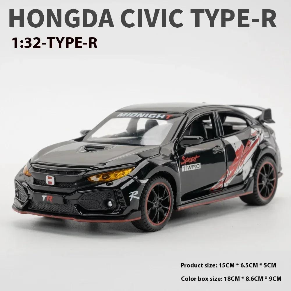 AAAX1 1 32 Honda Civic Type-R Super Modified Sport Car Alloy Metal Diecast Model Car Computer Desktop Ornaments Toys for Children