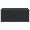 Wall Mounted Nightstand Black 49 X 34.5 X 20 Cm