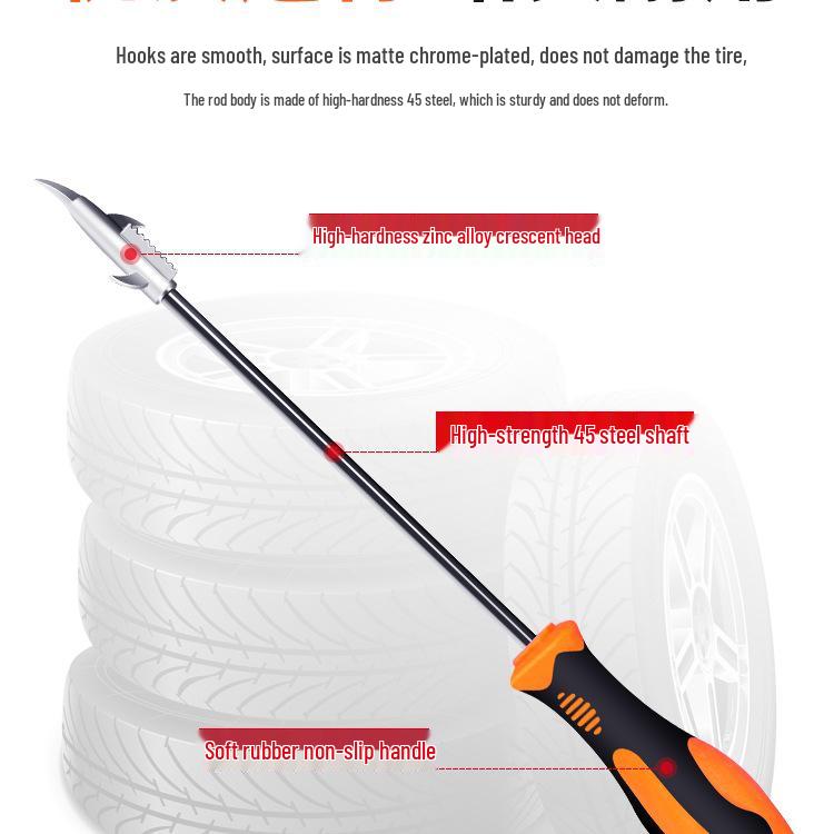 Σετ Εργαλείων Επισκευής Τρύπας Ελαστικού Αυτοκινήτου & Αφαίρεσης Πέτρας με Πόρπη Γάντζου