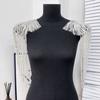 2Pcs DIY Sewing Patch Sequin Shoulder Ornaments Shoulder Applique  Fashion Accessories