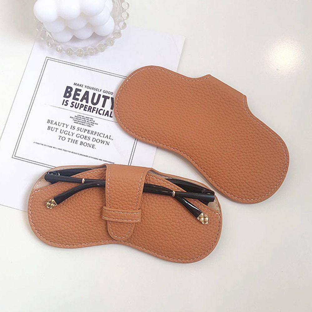 Anti Pressure PU Leather Protective Cover Spectacle Case Glasses Case Sunglasses Storage Bag