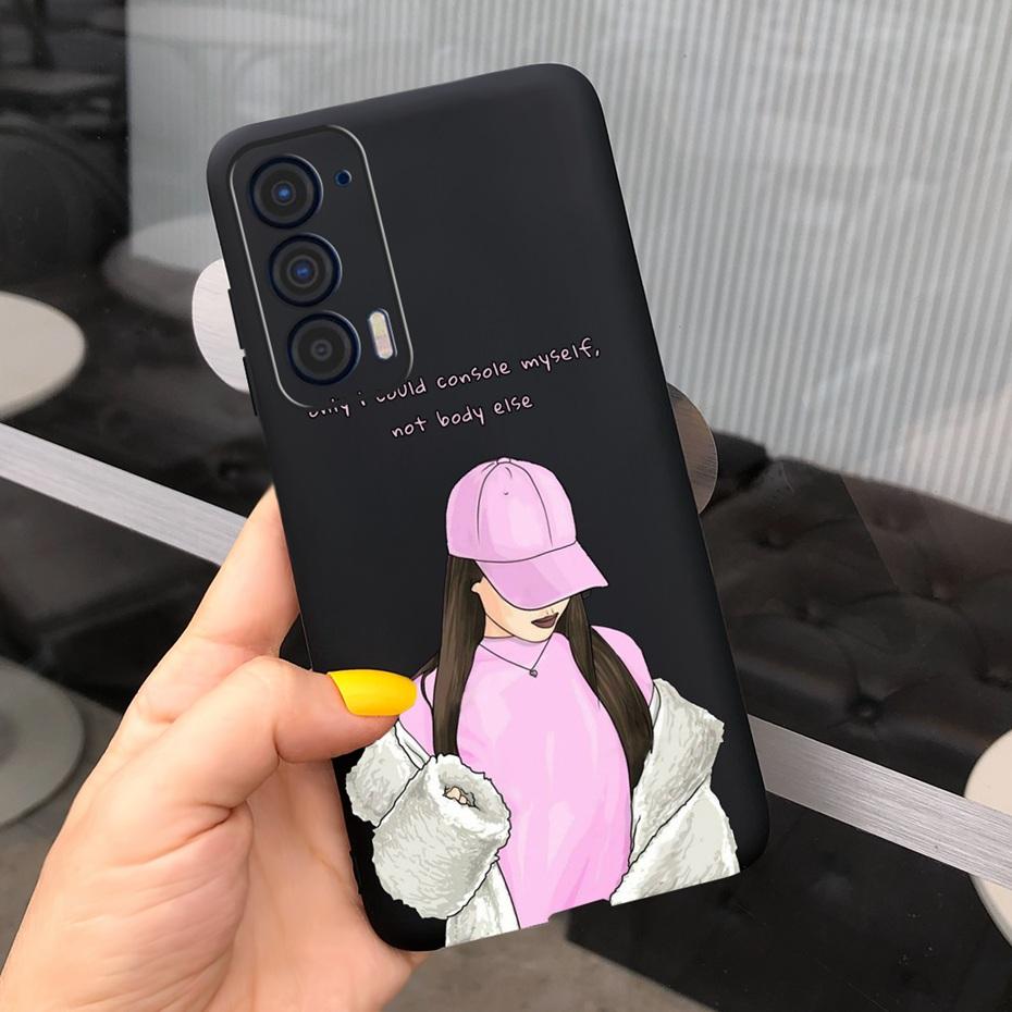 Silicon Case For Motorola Edge (2021) / Edge 5G UW (2021) Fashion Sunflower Daisy Pattern Soft Phone Cases For Edge 2021 XT2141