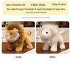 White Lion King Plush Toy - Cute Zoo Stuffed Animal Doll Birthday Gift