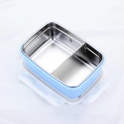 Large Capacity 304 Stainless Steel Lunch Box Microwave Lunch Bento Boxes Korean Style Adult Student Bento Box Food Container