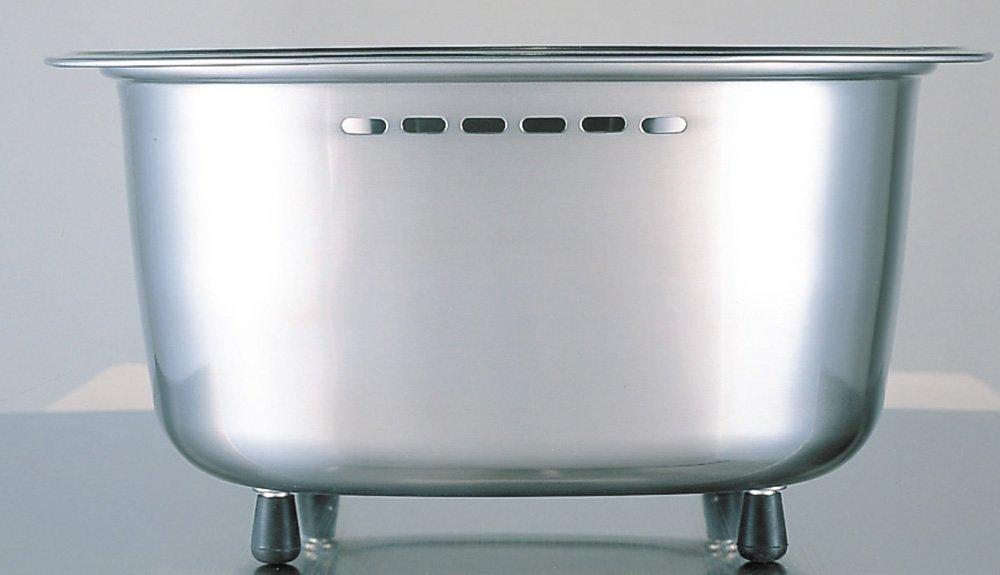 Ernest In Stainless Steel Washtub with Legs and Inner Stopper 29 X 38 X Cm [Made Japan] A-75435 Approx. 15.5