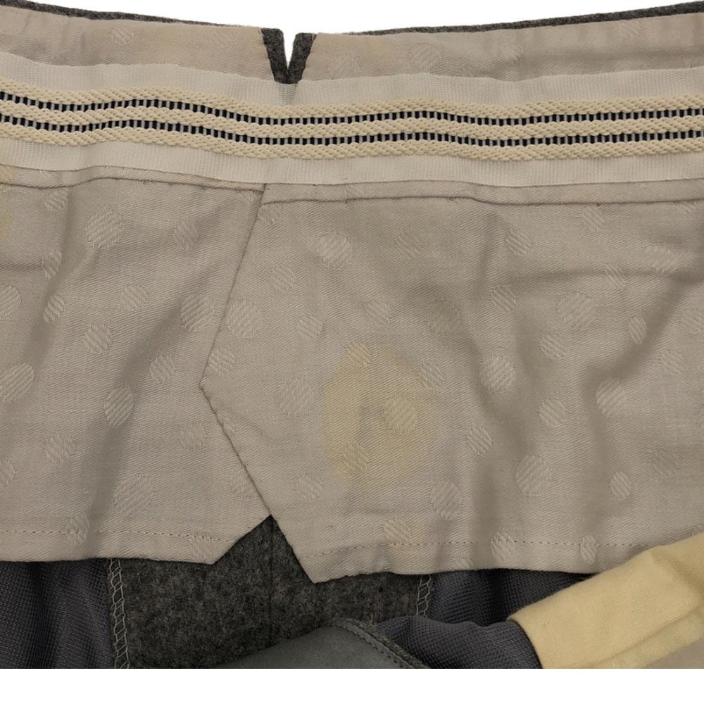 OLD 80s Made in England Slacks pants gray 2-Tack Rocket Talon Men's Used