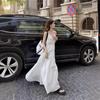 Summer New Temperament French Suspender Dress Female Muse Fan Design Sense Niche Skinny Fairy Skirt