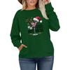 Women's Fashionable Casual Plus-Size Long Sleeve Pullover Printed Sweatshirt