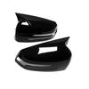 For Mercedes Benz W204 W176 W212 Horn Mirror Cover Caps Accessories Glossy Black