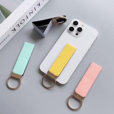 Ring Bracket Desktop Folding Push Pull Stand Phone Ring Buckle Simple Solid Color Back Adhesive Phone Stand Creative Lazy