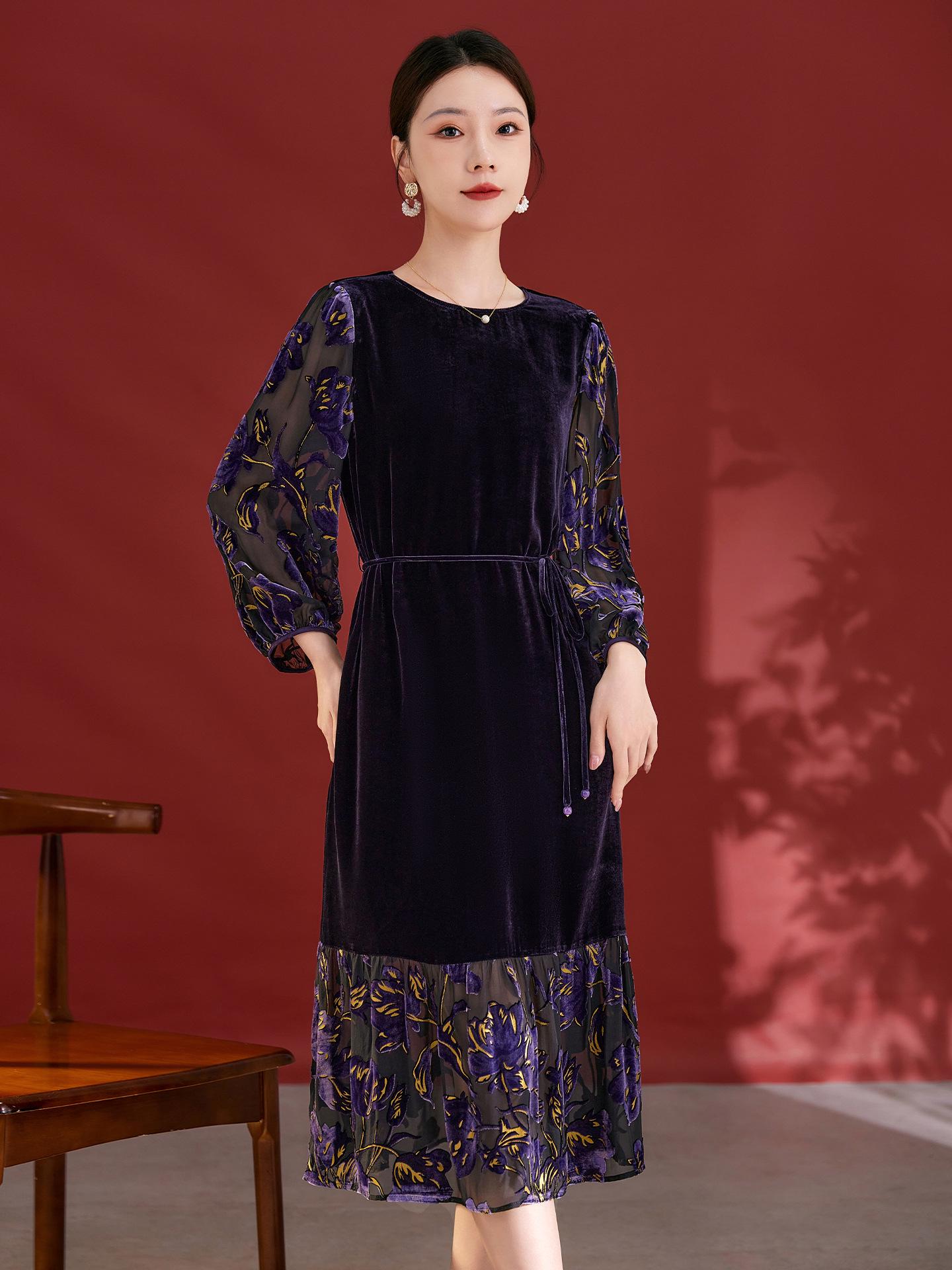 

Ink Lady Elegant French Retro Loose Dress - Autumn/Winter Collection 2023 XXL