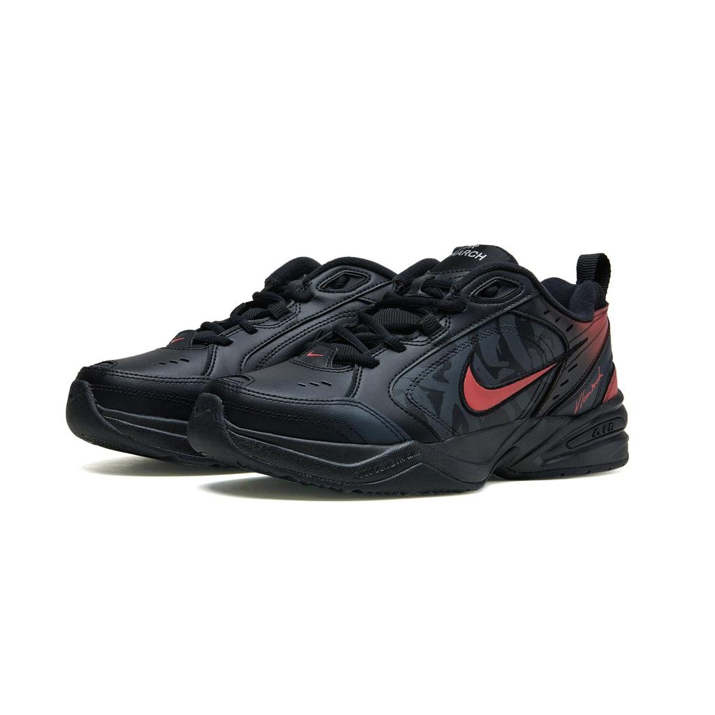 Nike Air Monarch 4 Vintage Classic Nízké robustní tenisky Unisex Černá Červená 415445-001(Tým196-)