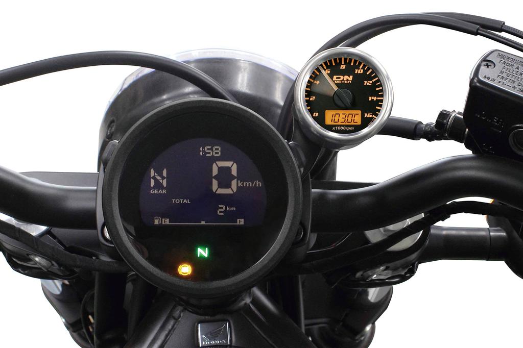 Special Parts Takegawa Small DN Tachometer Kit for Rebel 250 500 48 (Orange LED) (MC49) / (PC60) 05-05-0120