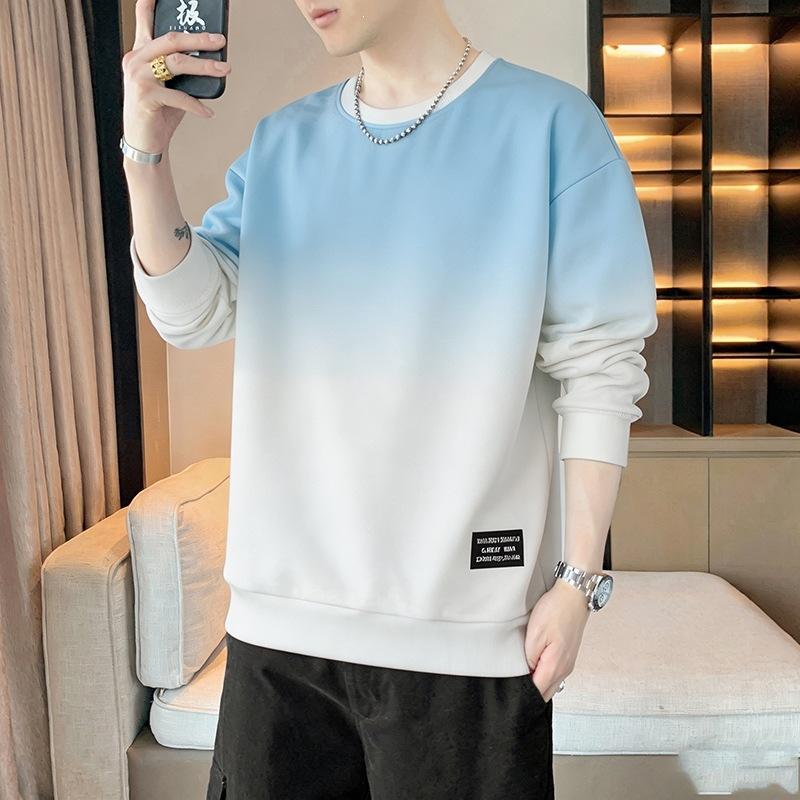 Men S Loose Long Sleeve Pullover Sweatshirt For Young Men