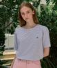 NONLOCAL Volume Sleeve Logo Stripe T-Shirt - Blue