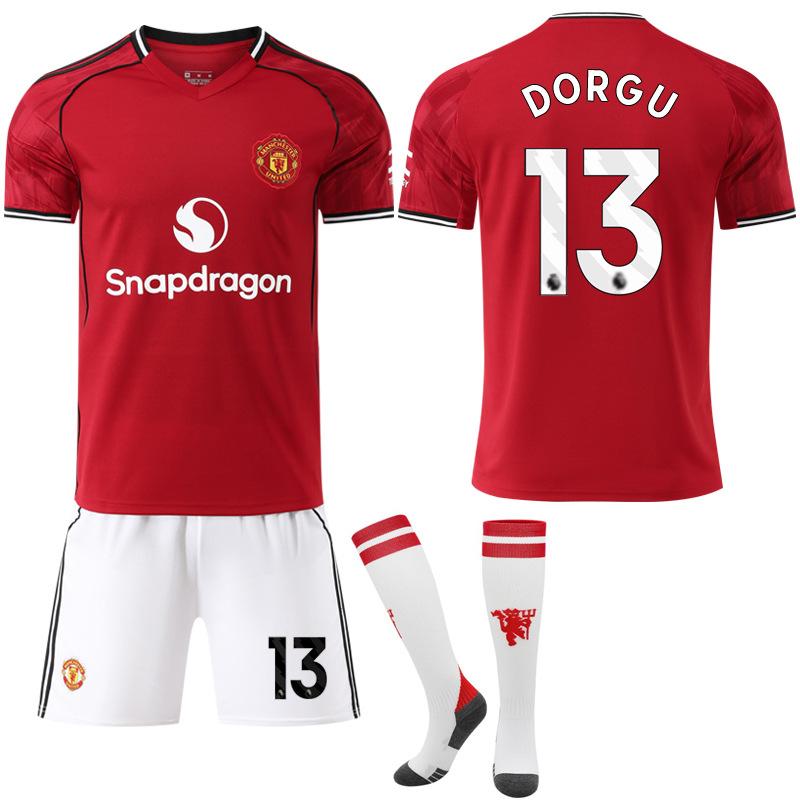 2526 New Man L Red Devils home court No. 17 Ganacho 8B fee football jersey set jersey M United red foreign trade