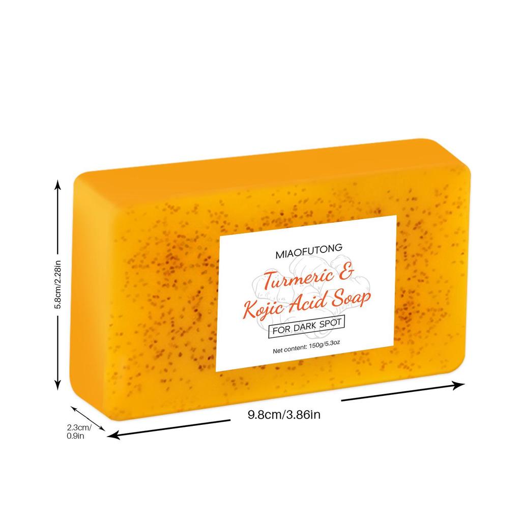 TK Style Turmeric Lemon & Kojic Acid Ginger Handmade Soap - Facial Cleansing & Bath Bar for European & American Market