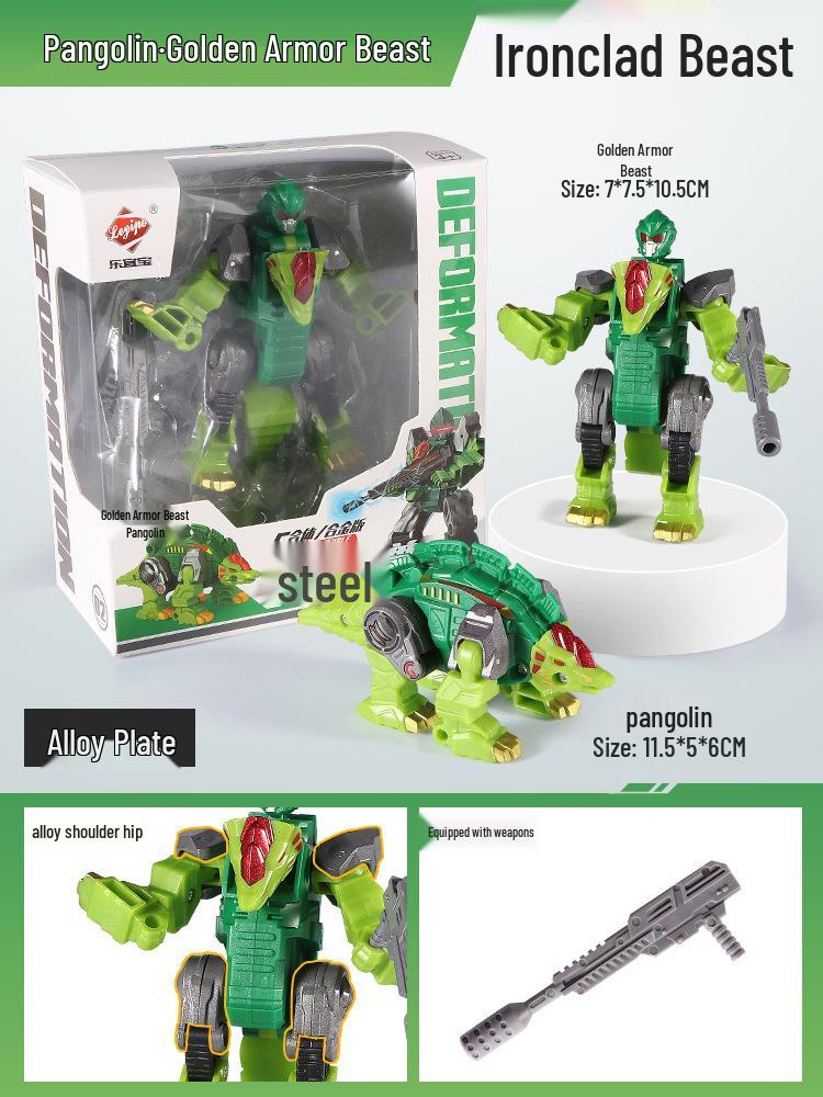 Five-in-One Mecha Alloy Dinosaur Toy: Transforming Robot Tyrannosaurus Rex Grimlock - Perfect Birthday Gift for Boys
