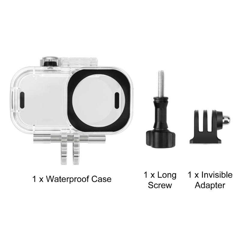 Waterproof Housing Case For Action Camera Diving Case 45m Depth Protections 2prong Interfaces and 1/4inch Screw Base
