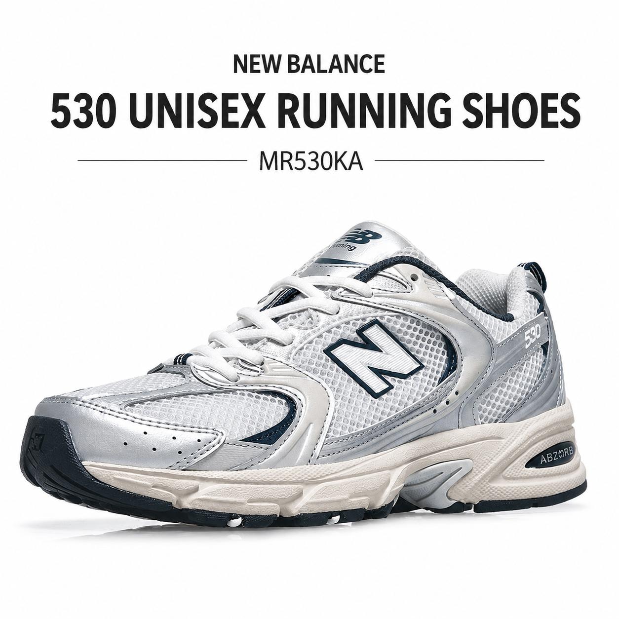 NEW BALANCE 530 UNISEX RUNNING SHOES MR530KA 35.5 серый
