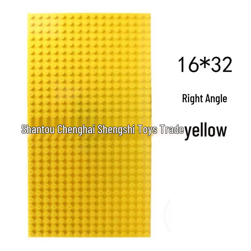 Cross-border 16x32 Large Particle Building Block Baseplate with 24x24 Rounded Corner, Right Angle, 38.4x38.4 Wall Baseplate