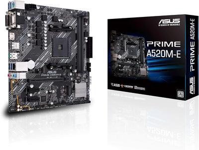 A520M-E AMD Ryzen 5000 Series AM4 Compatible A520 Chipset mATX Motherboard [Used]