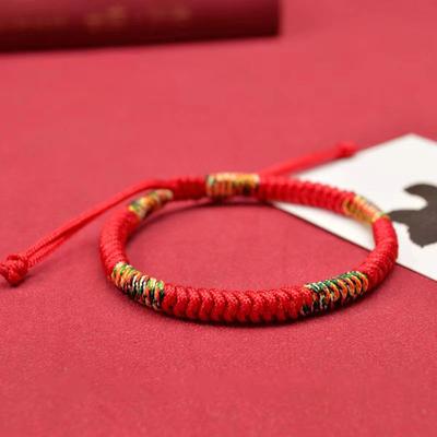 Tibetan Buddhism Lucky Bracelet Unisex Braided Adjustable King Kong Knot Red String Bracelets For Men Women Couple Pulsera