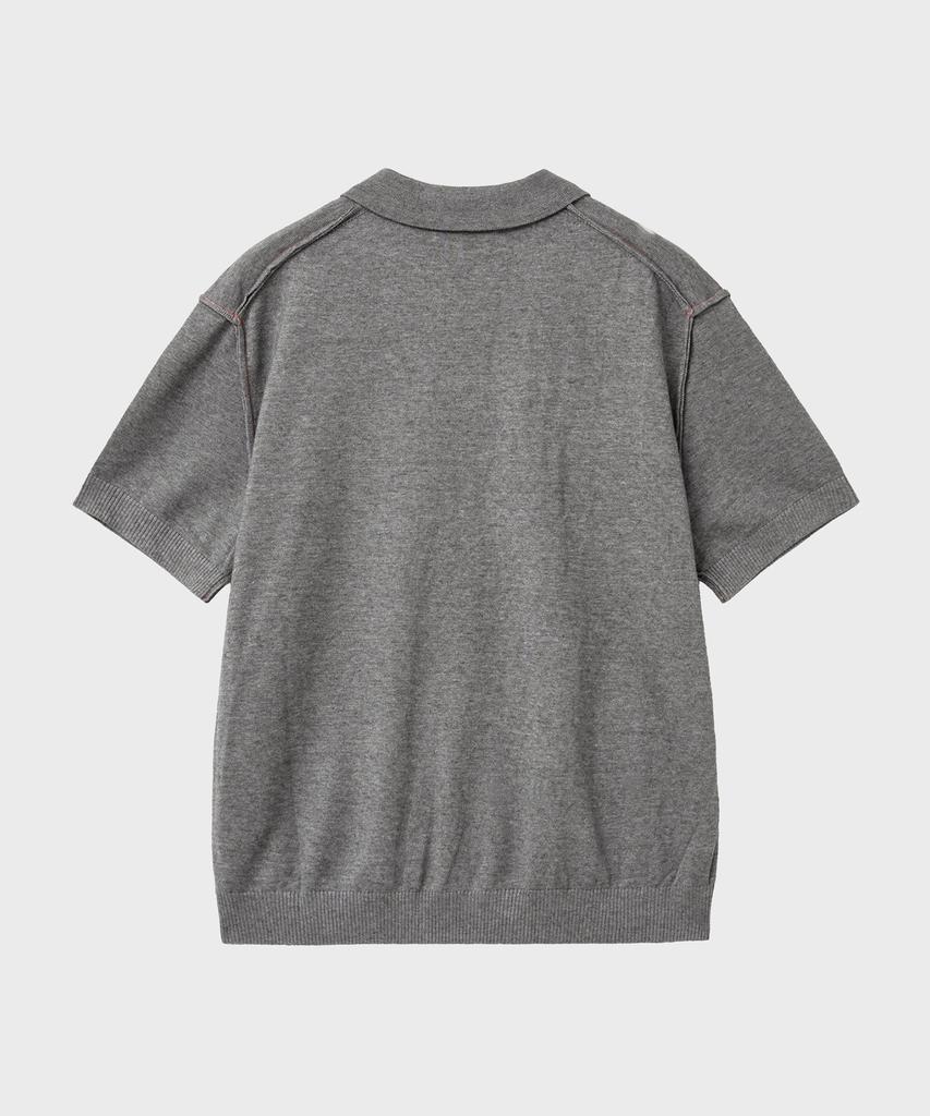 NOIRER Low Cut Polo Knit (Gray)
