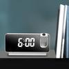 Clock Mirror Surface Silent 180 Rotatable Snooze Function