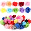 50pcs PE Foam Rose Head 3.5-4.5cm Artificial Flower For DIY Wedding Birthday Party Rose Bear Valentine's Day Gifts Garland Decor